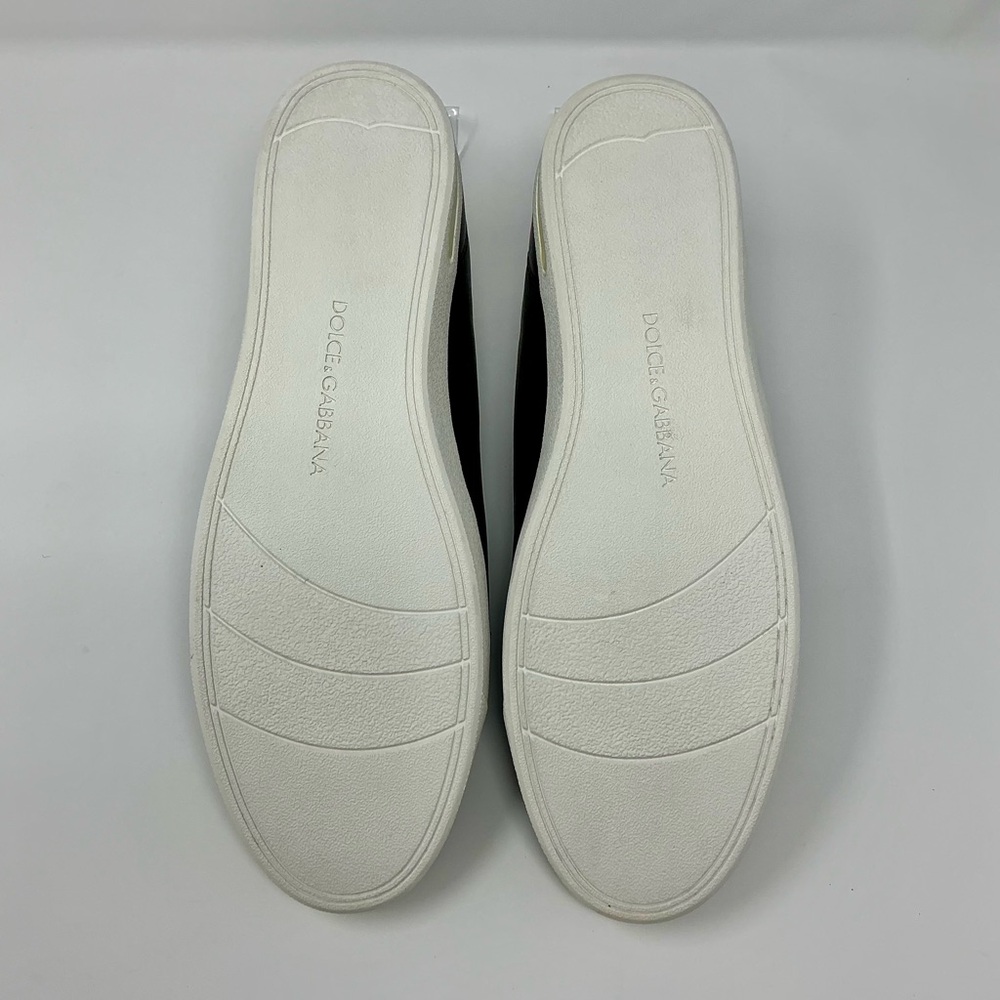 Dolce & Gabbana Black Low-Top Sneakers with White Sole | Size 9 - Picture 9 of 11